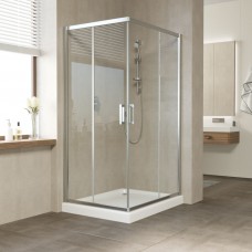 Душевое ограждение Vegas Glass ZA-F 90x80x190 раздвижные двери профиль хром глянцевый стекло прозрачное ZA-F 90x80 08 01