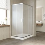 Душевое ограждение Vegas Glass ZA-F 90x80x190 раздвижные двери профиль хром глянцевый стекло сатин ZA-F 90x80 08 10