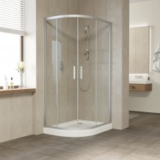 Душевое ограждение Vegas Glass ZS-F 90x80x190 раздвижные двери профиль хром матовый стекло прозрачное ZS-F 90x80 07 01