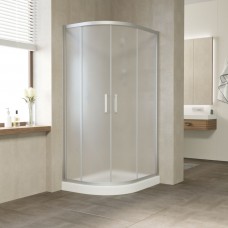 Душевое ограждение Vegas Glass ZS-F 90x80x190 раздвижные двери профиль хром матовый стекло сатин ZS-F 90x80 07 10