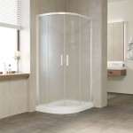 Душевое ограждение Vegas Glass ZS-F 90x80x190 раздвижные двери профиль белый стекло сатин ZS-F 90x80 01 10