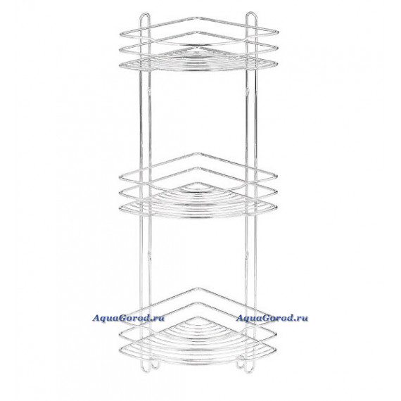 Полка угловая Verran 213-21 3-ярусная хромированная