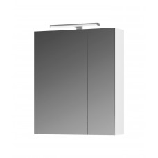 Зеркальный шкаф VIGO Plaza 600 со светильником zsh.PLA.60.El белый
