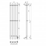 Полотенцесушитель Point Гермес 18x120 белый PN13832W 