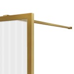 Душевая перегородка Vincea Walk-In 100х200 рифленое стекло профиль золото VSW-1HP100FLBG Душевая перегородка Vincea Walk-In 100х200 рифленое стекло профиль золото VSW-1HP100FLBG