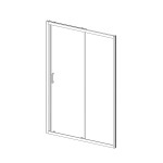 Душевая дверь Vincea Alpha VDS-3SO110CL 110х190 раздвижная прозрачное стекло профиль хром