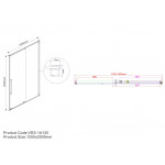 Душевая дверь Vincea Arno VPS-1A120CL 120х200 раздвижная прозрачное стекло профиль хром