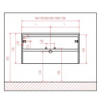 Тумба под умывальник BelBagno Kraft 70 см Rovere Tabacco KRAFT-700-2C-SO-RT