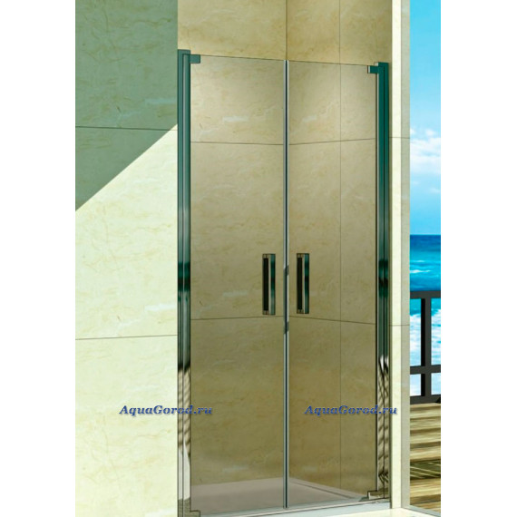 Дверь в нишу Weltwasser WW600 900х1850 мм распашная прозрачное стекло 600K2-90