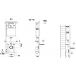 Кнопка смыва WeltWasser WW Marberg 410 RD овальная матовый хром 10000005950