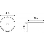Раковина WeltWasser SK ELBACH 3272 MB накладная 405х405х180 круглая черная матовая 10000004559