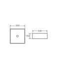 Раковина WeltWasser SK ELBACH 20755 MB накладная 395х395х150 квадратная черная матовая 10000005793