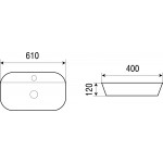 Раковина Weltwasser Elbach накладная овальная 610х400х120 ELBACH 2203