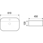 Раковина Weltwasser Elbach накладная овальная 610х450х120 ELBACH 2205