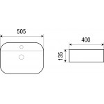 Раковина Weltwasser Elbach накладная овальная 505х400х135 ELBACH 2231