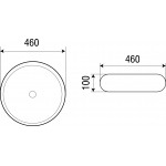 Раковина Weltwasser Elbach накладная круглая 460х460х100 ELBACH 3062