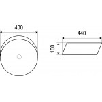 Раковина Weltwasser Elbach накладная круглая 400х440х100 ELBACH 3264