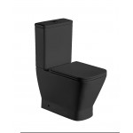 Унитаз-компакт Weltwasser Rotbach безободковый с сиденьем дюропласт микролифт черный матовый ROTBACH 001 MT-BL