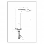 Смеситель Weltwasser Essen 615 для умывальника однорычажный высокий хром белый ESSEN 615 WT Смеситель Weltwasser Essen 615 для умывальника однорычажный высокий хром белый ESSEN 615 WT