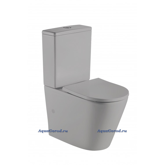 Унитаз-компакт Weltwasser SK SALZBACH 001 MT-GR безободковый с сиденьем дюропласт микролифт серый матовый 10000003766