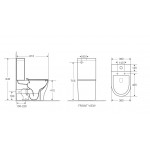 Унитаз-компакт Weltwasser SK ANGERBACH 001 GL-WT безободковый с сиденьем дюропласт микролифт белый глянец 10000005966