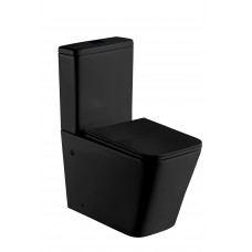 Унитаз-компакт Weltwasser SK GELBACH 001 ST MT-BL короткий безободковый сиденье дюропласт микролифт черный матовый 10000006089