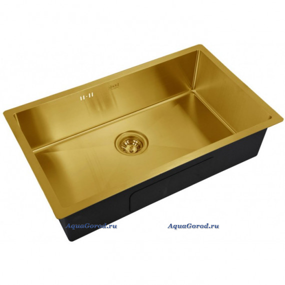 Мойка кухонная Zorg Inox 74х44 нержавеющая сталь бронза SZR-7444 BRONZE