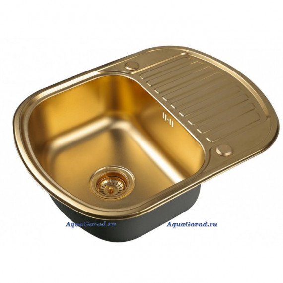 Мойка кухонная Zorg Inox 62х49 нержавеющая сталь бронза SZR-6249 BRONZE