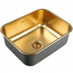 Мойка кухонная Zorg Inox 53х43 нержавеющая сталь бронза SZR 5343 BRONZE