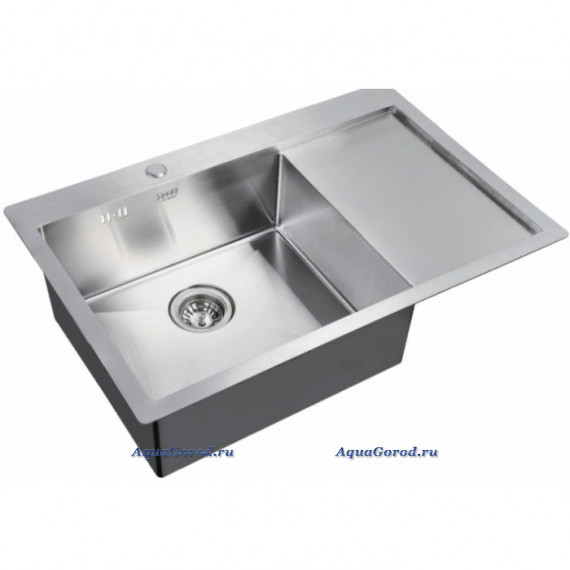 Мойка кухонная Zorg Inox 78х51 нержавеющая сталь хром R 7851-L