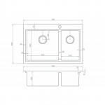 Мойка кухонная Zorg Master 78х52 нержавеющая сталь хром ZM R-5278-L
