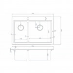 Мойка кухонная Zorg Master 78х52 нержавеющая сталь хром ZM R-5278-R