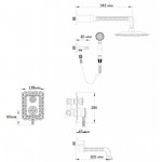 Душевая система Zorg Antic скрытого монатажа серебро A 104DS-SL