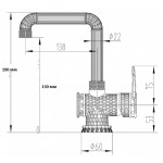 Смеситель для раковины Zorg Antic бронза A 419 U-BR LOFT