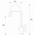 Смеситель для кухни Zorg Sanitary с выдвижным изливом белый ZR 341-8 YF WHITE