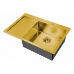 Мойка кухонная Zorg STEEL HAMMER 780х510 нержавеющая сталь бронза правая SH 7851-R BRONZE