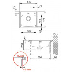 Мойка кухонная Franke EFN 610 нержавеющая сталь 51х47,5