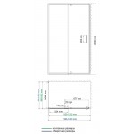 Душевой уголок WasserKRAFT Main 41S07 120х90х200 раздвижной прозрачный