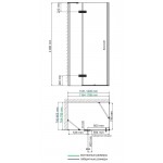 Душевой уголок WasserKRAFT Aller 10H06L 120х80х200 распашной левый прозрачный