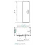 Душевой уголок WasserKRAFT Alme 15R06 120х80х200 раздвижной прозрачный
