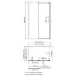 Душевой уголок WasserKRAFT Alme 15R10 120х100х200 раздвижной прозрачный