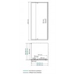 Душевой уголок WasserKRAFT Berkel 48P03 90х90х200 распашной прозрачный