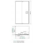 Душевой уголок WasserKRAFT Berkel 48P10 120х100х200 распашной прозрачный
