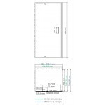 Душевой уголок WasserKRAFT Berkel 48P20 90х80х200 распашной прозрачный