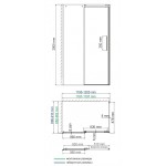 Душевой уголок WasserKRAFT Dinkel 58R07 120х90х200 раздвижной прозрачный
