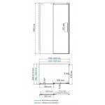 Душевой уголок WasserKRAFT Dinkel 58R10 120х100х200 раздвижной прозрачный