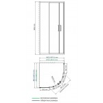 Душевой уголок WasserKRAFT Lippe 45S01 90х90х185 раздвижной прозрачный
