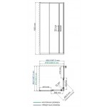 Душевой уголок WasserKRAFT Lippe 45S03 90х90х185 раздвижной прозрачный