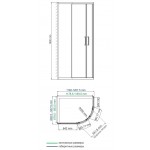 Душевой уголок WasserKRAFT Lippe 45S24 120х90х190 раздвижной прозрачный