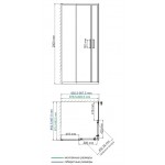 Душевой уголок WasserKRAFT Main 41S03 90х90х200 раздвижной прозрачный